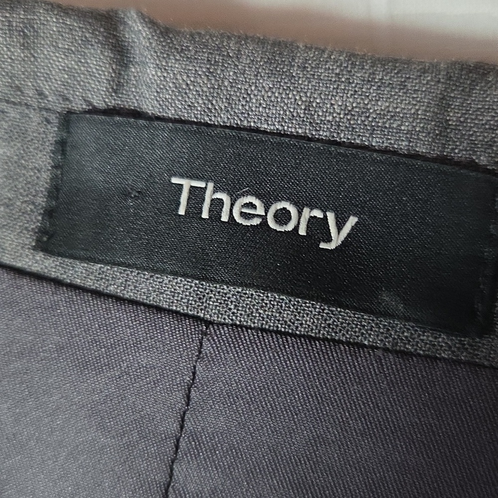 Theory Woman Charcoal Two-Button Blazer,sz 8. - Picture 6 of 8